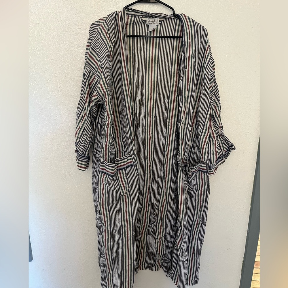 Christian Dior striped robe